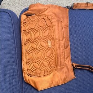 Lug Caramel Quilted Crossbody/Shoulder Bag
